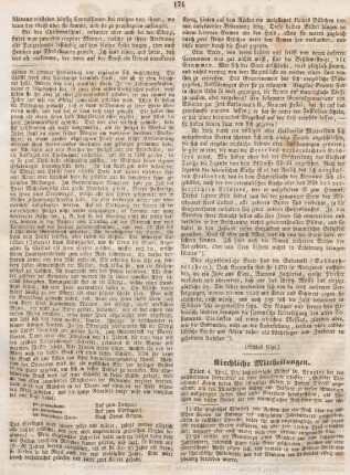 171-172 Kirchliche Mittheilungen
