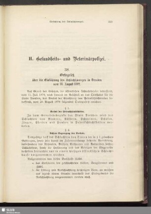 H. Gesundheits- und Veterinärpolizei