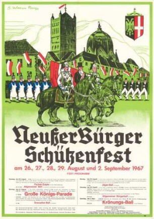 Festplakat Schützenfest Neuss 1967