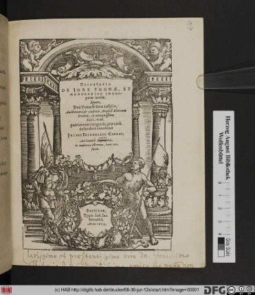 Disputatio De Iure Pugnae, Et Moderamine Inculpatae tutelae