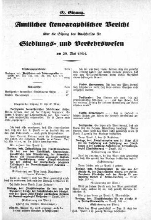 Sitzung 19, 28. Mai 1934