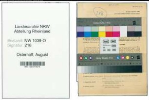 Entnazifizierung August Osterhoff , geb. 16.09.1906 (Kaufmann)
