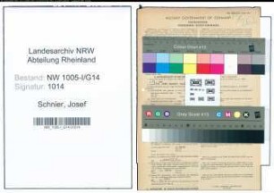 Entnazifizierung Josef Schnier , geb. 18.01.1900 (Musiklehrer)