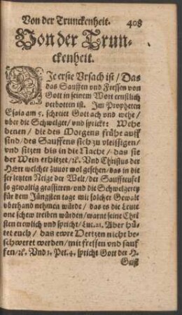 Von der Trunckenheit.