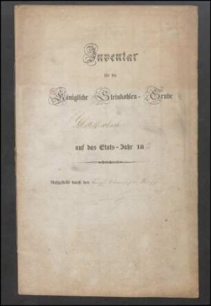 Inventar des Steinkohlenbergwerks Mittelbexbach
