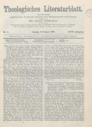 65-66 [Rezension] Geden, Alfred, The Massoretic Notes contained in the edition of the Hebrew Scriptures