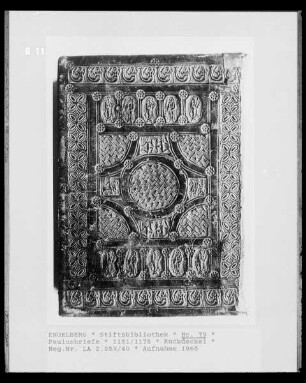 Paulusbriefe, Hinterdeckel des Buches