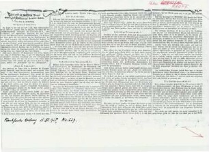 Zeitungsartikel Urzeitthemen: Hauff, "Ichthyosaurusfabrik" (auch: Steinheimer Schädel)