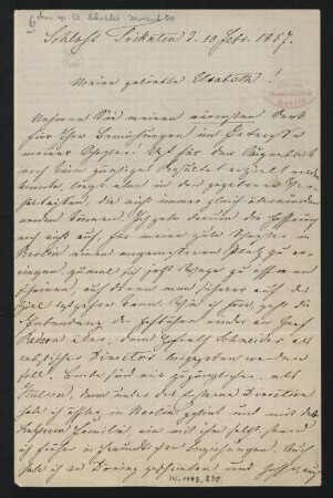 Brief an Elisabeth Gurlitt : 10.02.1857