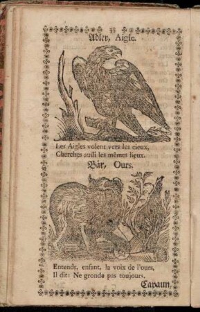 Adler, Aigle. - Ziegenbock, Bouc.