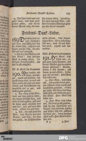 Friedens-Dank-Lieder
