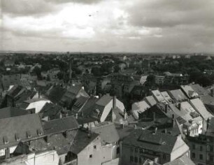 Görlitz-Altstadt. Blick vom Rathausturm nach Südosten