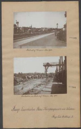 Im Westen: Bahnhof Vervins