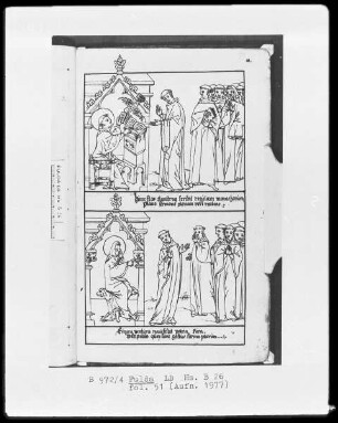 Illustrationen zur Vita Sancti Benedicti & Bis-Bini-Vita — ---, Folio 51 rectoBildseite