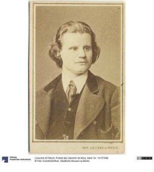 Porträt des Heinrich de Ahna