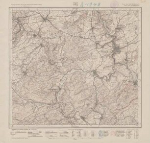 7618 (alte Nr.: 3639, 119) Haigerloch. (Preuß.) Binsdorf. (Württ.), Topographische Karte des Königreichs Württemberg im Maßstabe 1:25000