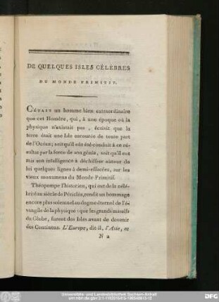 De Quelques Isles Célèbres Du Monde Primitif.