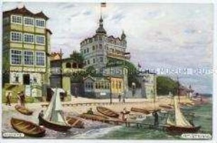 Strandpromenade in Sassnitz auf Rügen