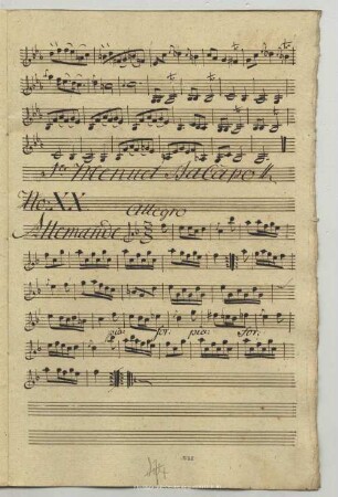 20. Anonymus, Allemande, F-Dur