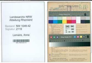 Entnazifizierung Anna Lemaire , geb. 05.09.1892 ()
