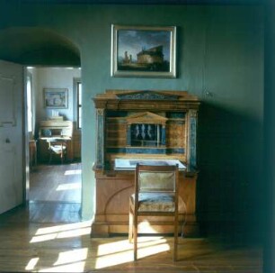 Dornburg. Dornburger Schlösser. Rokoko-Schloss (Goetheschloss) (Neubau 1747; G. H. Krohne). Goethezimmer