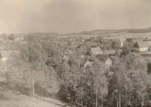 Oberlausitz. Cunewalde, Ortsteilansicht nach Osten vom Weinberg