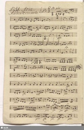 1751. Aria: Mentre giro il colle / Cimarosa, D.