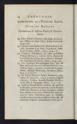 14-50, Interprètes de l'Écriture Sainte