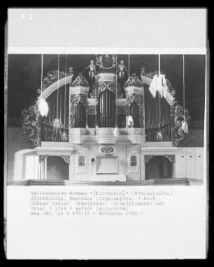 Orgelprospekt Orgel