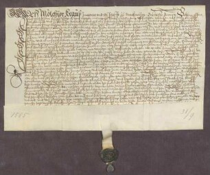 Gültbrief des Melchior Kraus von Berghausen gegen das Spital zu Durlach