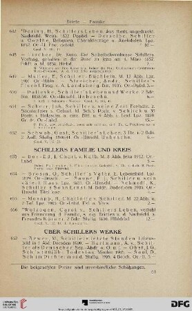 Schillers Famillie und Kreis (Nr. 653-656)