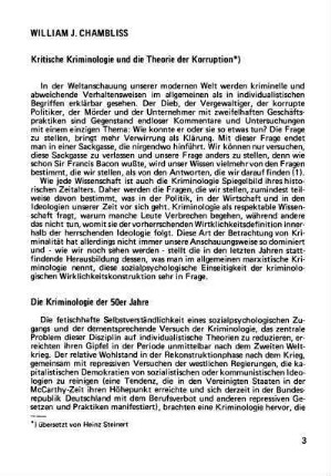 3-16, Kritische Kriminologie und die Theorie der Korruption