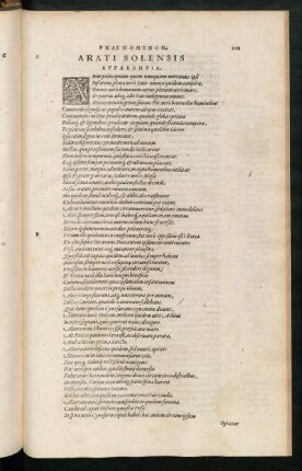Phaenomenon. Arati Solensis Apparentia