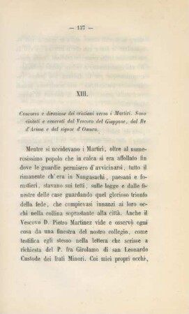 XIII. Concorso e divozione dei cristiani verso i martiri ...