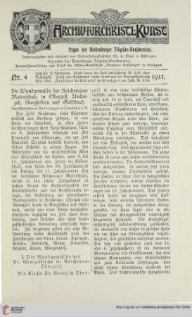 29: Die Wandgemälde der Reichenauer Malerschule in Oberzell, Niederzell, Burgfelden und Goldbach, [1]