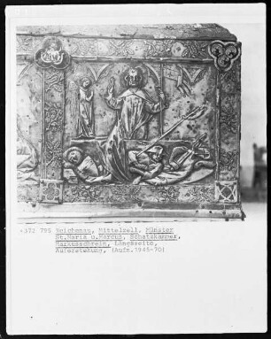 Markusschrein, Längsseite: Auferstehung Christi
