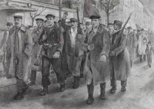 Aufständische Matrosen in Kiel 1918