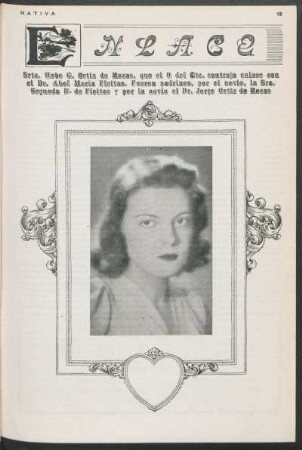 Enlace - Srta. Hebe G. Ortiz de Rozas [...]