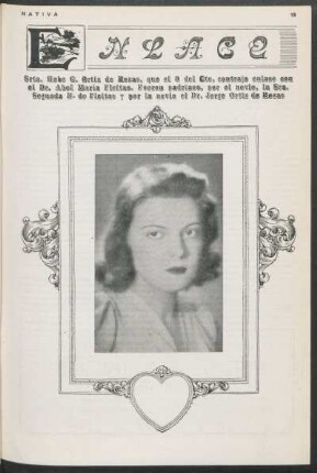 Enlace - Srta. Hebe G. Ortiz de Rozas [...]