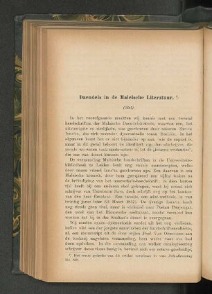 Daendels in de Maleische Literatuur, door Ph. S. v. Ronkel (Slot).