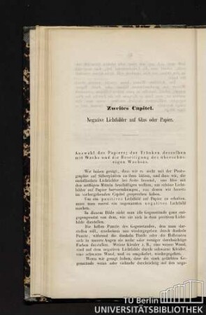 Auswahl des Papiers; das Tränken desselben mit Wachs und die Beseitigung des überschüssigen Wachses.