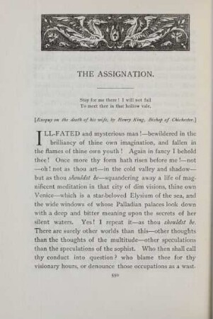 The assignation