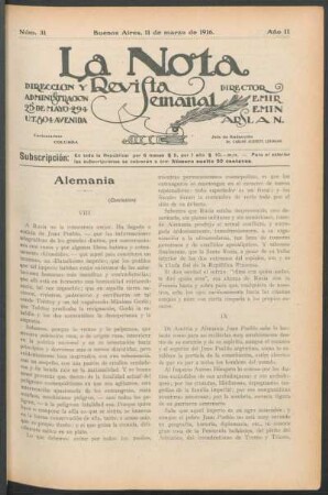 Alemania - (Conclusión)
