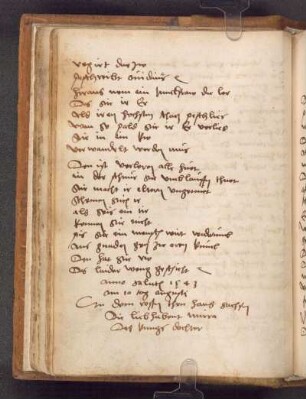 Die liebhabent mirra Des Kungs dochter (31.05.1541); RSM 2S/1094b