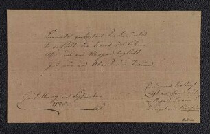 Joseph Siegel. – Heidelberg, 09.1808
