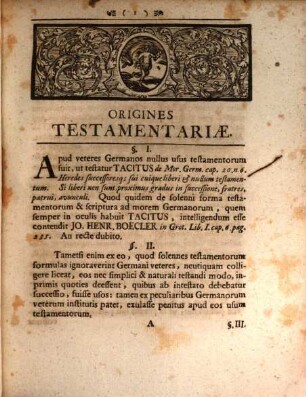 Origines testamentariae