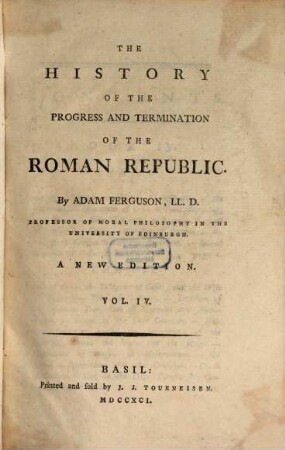 The history of the progress and termination of the Roman republic, 4