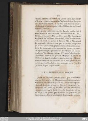 § 2. — Les Chrétiens Sous Les Almoravides.