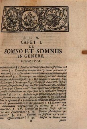 De iure circa somnum et somnia, Vom Recht des Schlaffs und der Träume