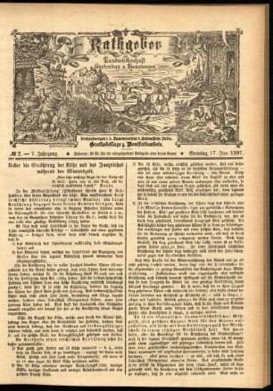 Ausgabe vom Sonntag, den 17. Januar 1897.